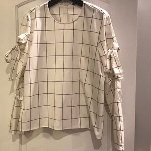 Zara windowpane shirt